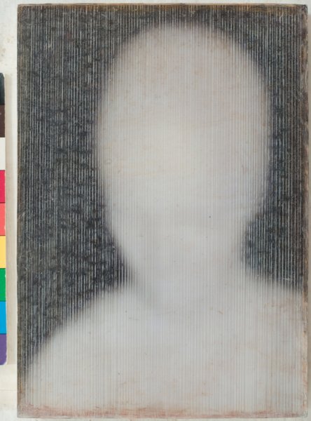 Head, 2009, tecnica mista su legno, cm.25 x 35