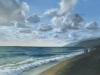 Crepuscolo alla Marina di Fuscaldo, olio su tela, cm 140x100