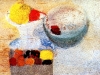 Natura morta, 1983, affresco su tela, cm 53x71