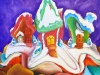 Casette disciolte, 2010, olio su tela, cm 50x50