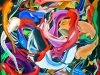 Shoes, 2009 tecnica mista su tela, cm 130x130