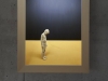 Aspettando l'adolescenza, cm 70x60x19,5 - legno di tiglio, acrilico e neon