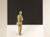 Peter Demetz - L'osservatore - 2015 - tiglio, acrilico, cm 55x45x15,5