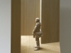 Peter Demetz - uomo con sciarpa - tiglio - 51x42x16 cm
